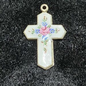 Vintage Art Deco Cross Pendant